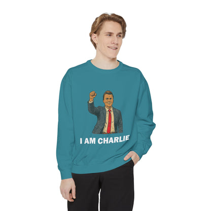 I Am Charlie Unisex Garment-Dyed Sweatshirt