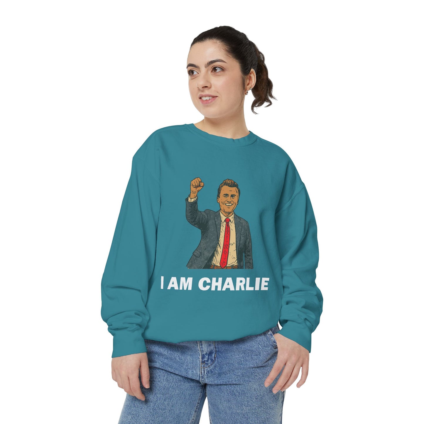 I Am Charlie Unisex Garment-Dyed Sweatshirt