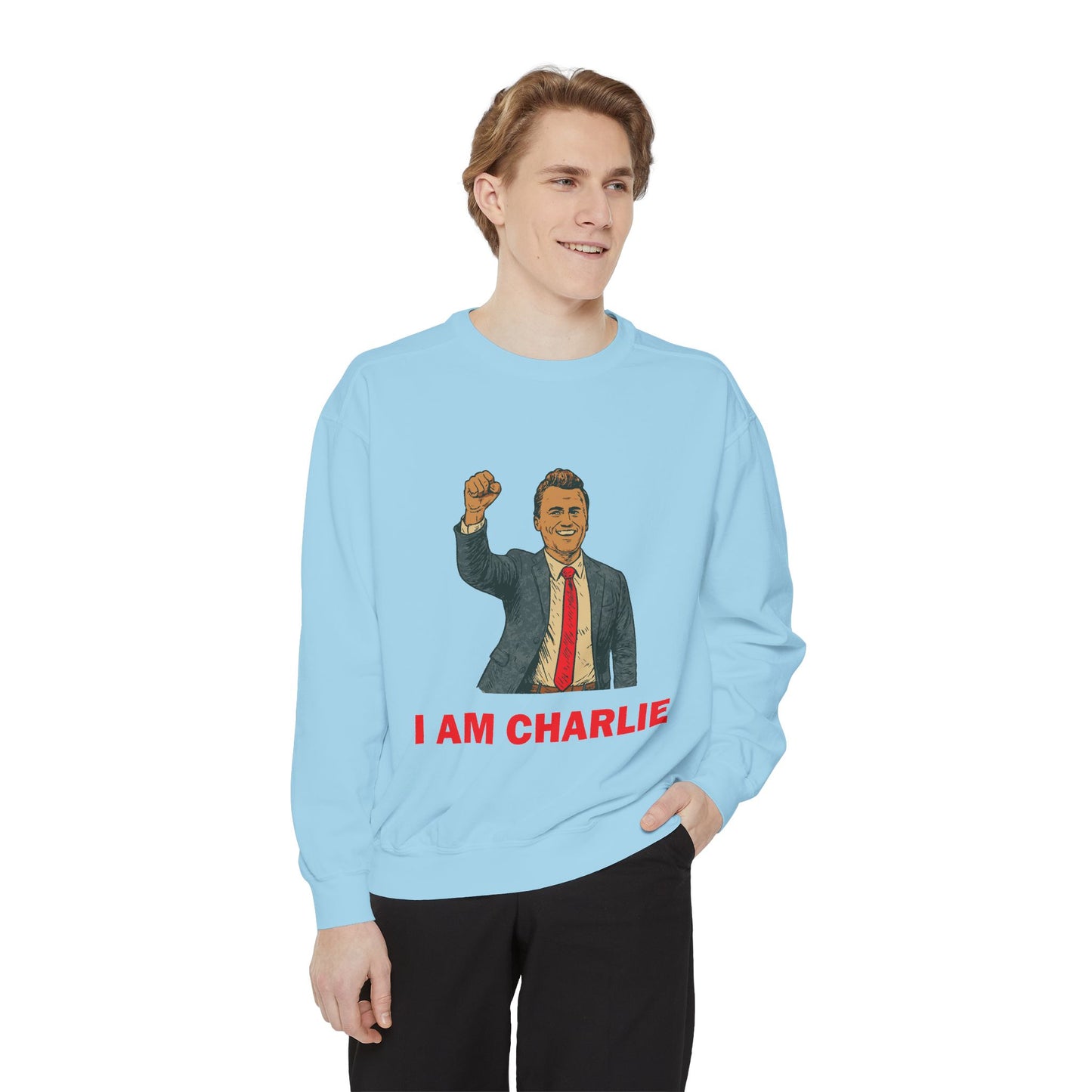 I Am Charlie Unisex Garment-Dyed Sweatshirt