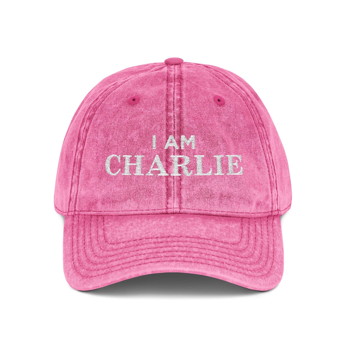 I Am Charlie Vintage Embroidered Cap
