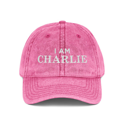 I Am Charlie Vintage Embroidered Cap