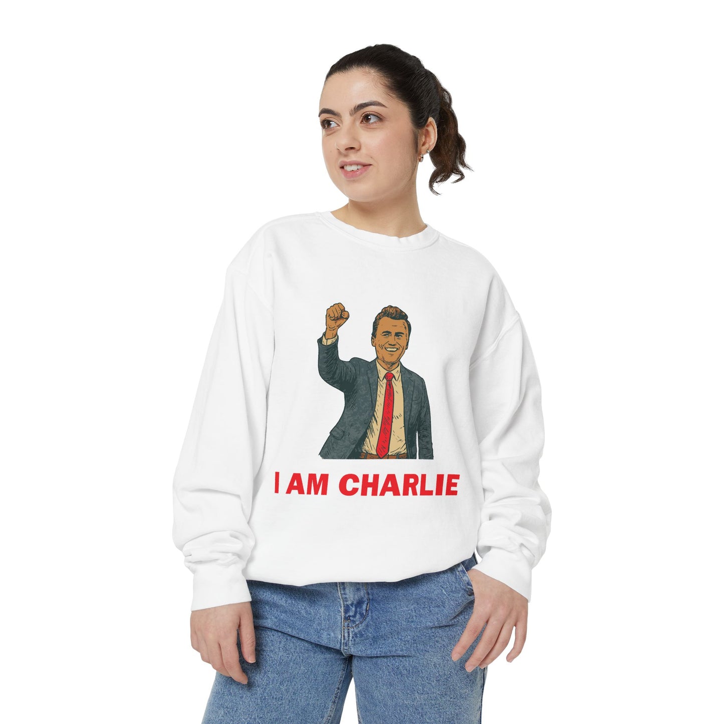 I Am Charlie Unisex Garment-Dyed Sweatshirt