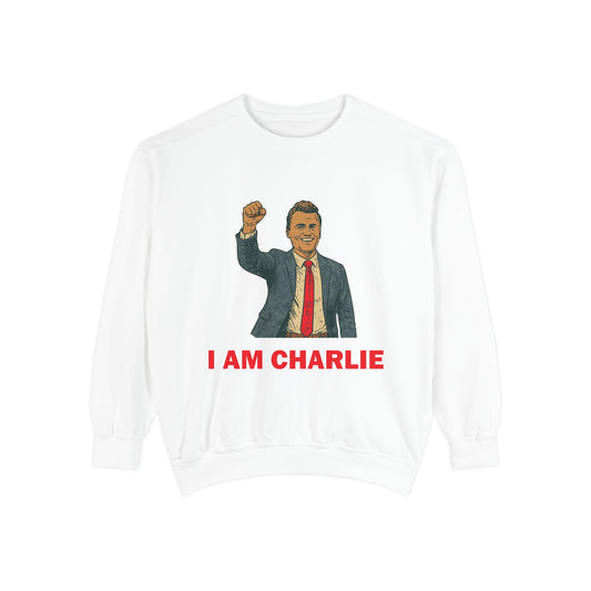 I Am Charlie Unisex Garment-Dyed Sweatshirt