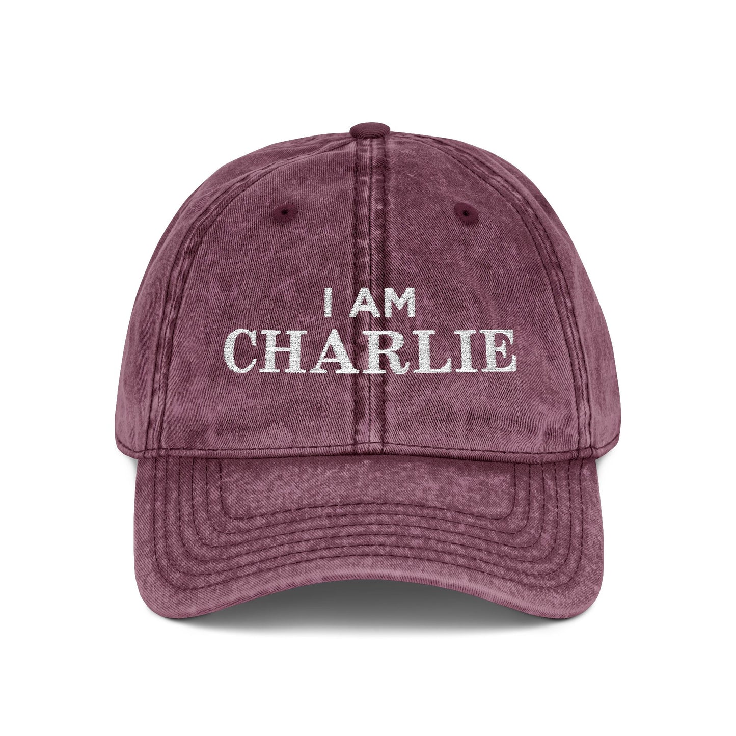 I Am Charlie Vintage Embroidered Cap