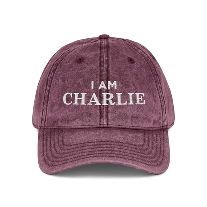 I Am Charlie Vintage Embroidered Cap