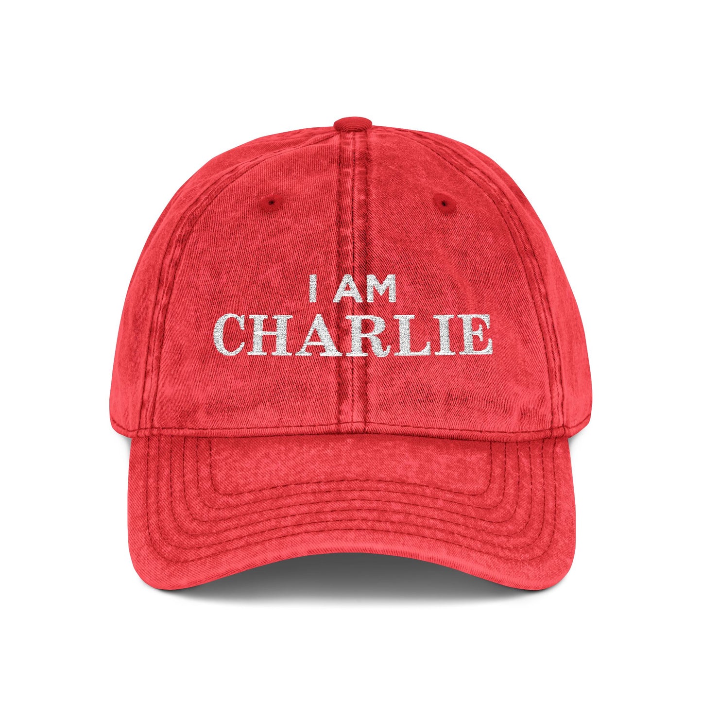 I Am Charlie Vintage Embroidered Cap