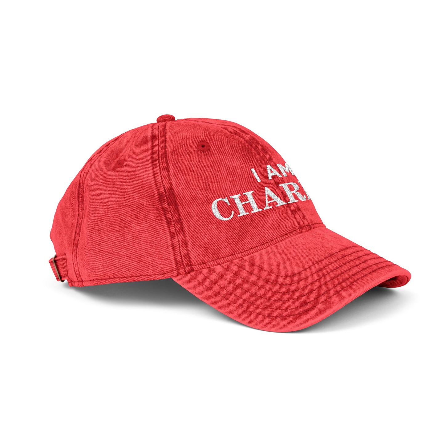 I Am Charlie Vintage Embroidered Cap
