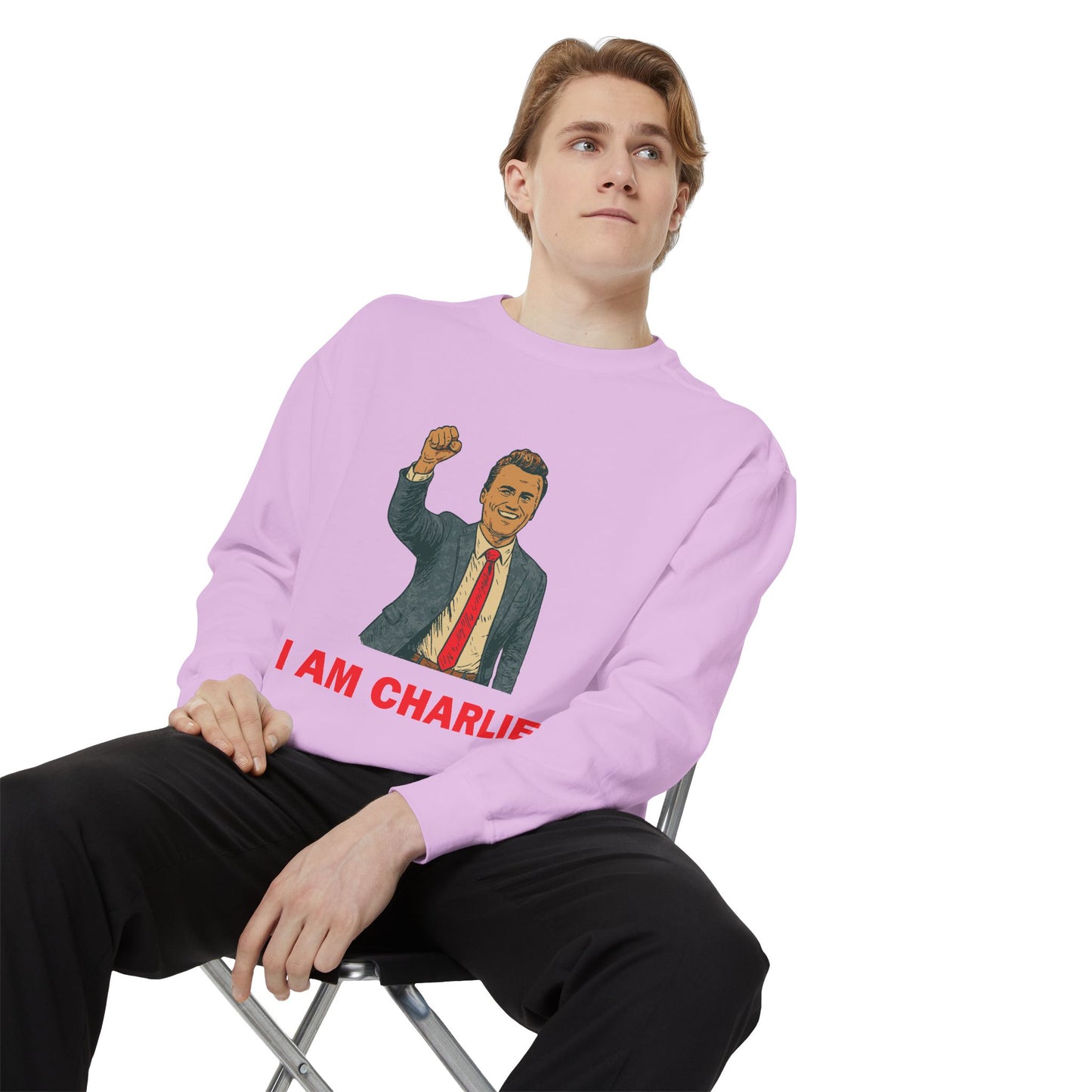 I Am Charlie Unisex Garment-Dyed Sweatshirt